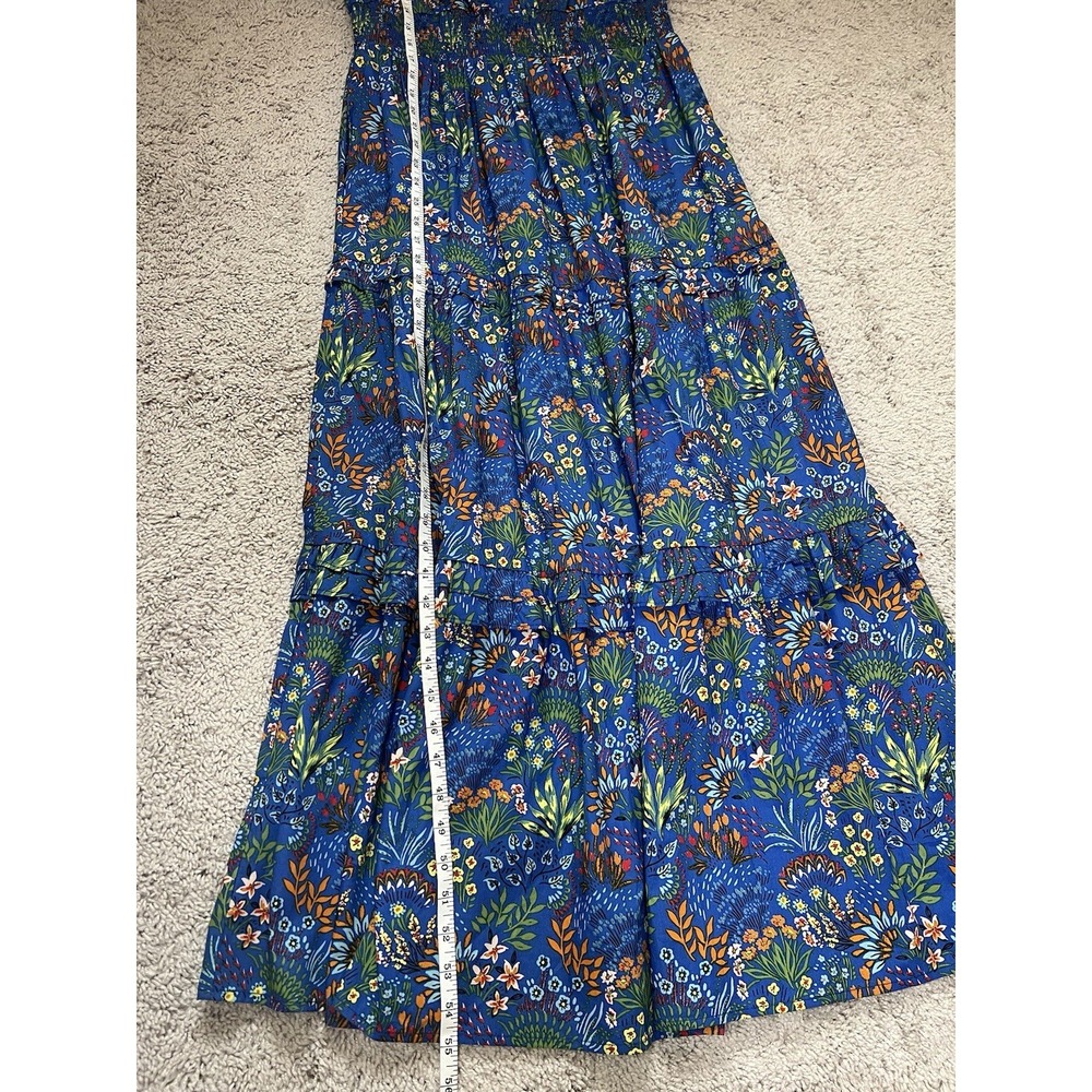 Sugarlips Women's Floral Midi Maxi Smocked Waist Tiered Dress Size Large NWT - Picture 5 of 8